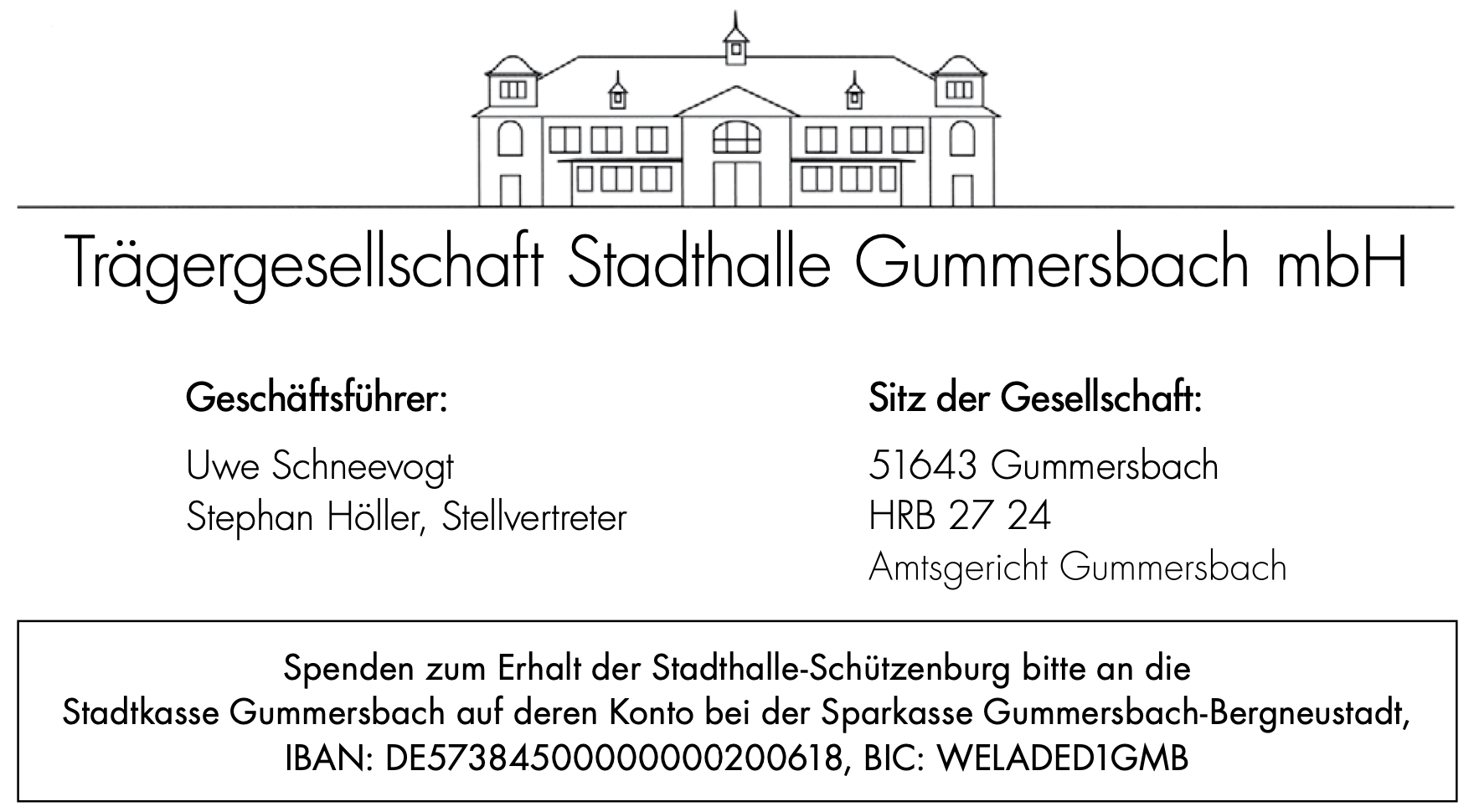 Logo Trägergesellschaft Stadthalle Gummersbach GmbH